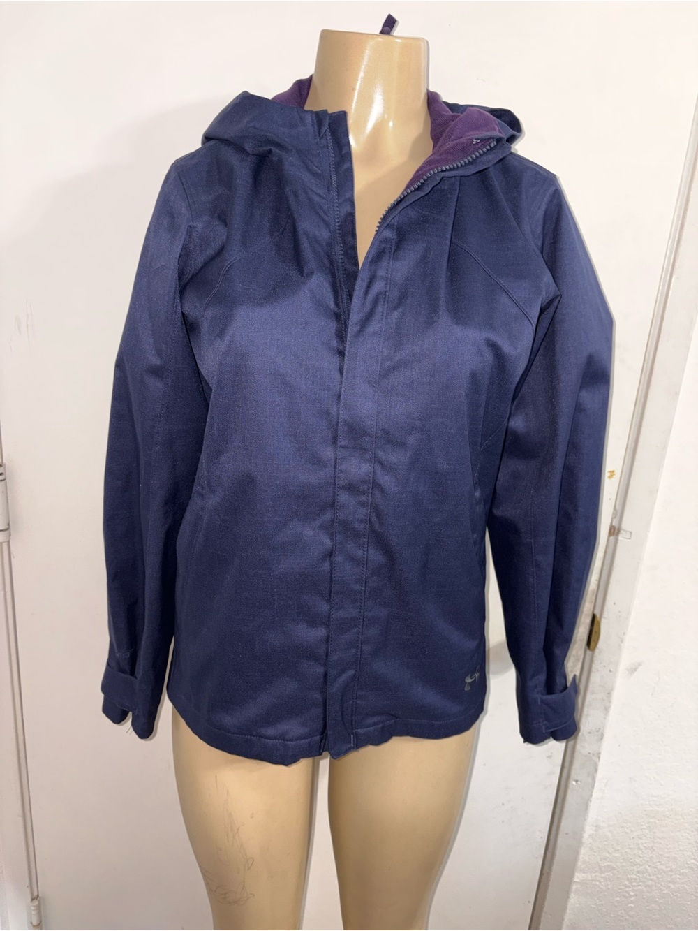 navy blue Under Armour ColdGear Infrared Sienna 3-in-1 Jacket Purple Lining XS
